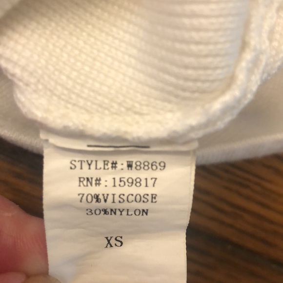 Altar’d State square neck crop top white Long sleeve Junior Size XS TEEN - Picture 9 of 10